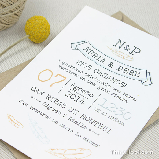 Qué texto las invitaciones de boda? – Blog de Is Kool